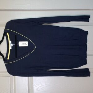 NWT Forever 21 navy v-neck lightweight long sleeve sweater size medium